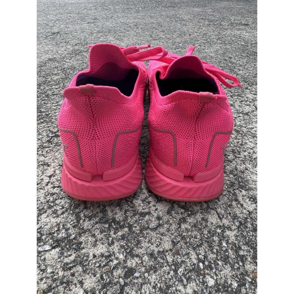 Flux Adapt Runner Ruby Mens 9.5 Womens 11 Neon Pink Running Athletic Knit Shoes - Picture 4 of 9